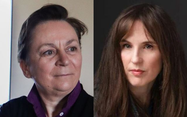 Irish authors Anne Enright (L) and Claire Kilroy (R).