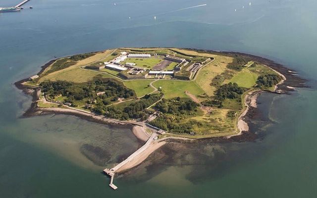 An aerial view of Spike Island.