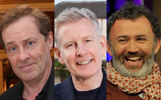 (L to R) Ardal O\'Hanlon, Patrick Kielty, and Tommy Tiernan.