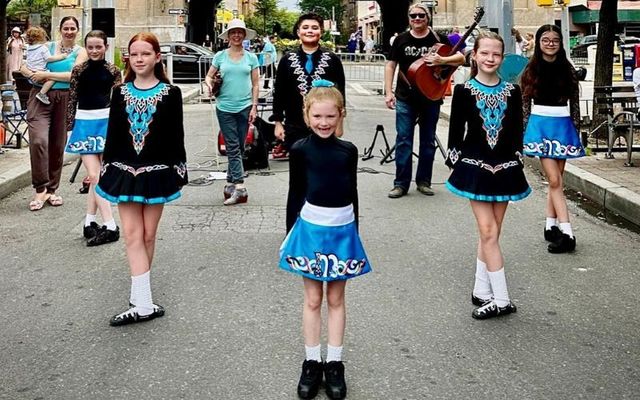 Students from McManus Irish Dance at the Queens Irish Heritage Festival.