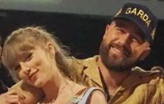 No cap - Travis Kelce pictured wearing an unexpected Irish souvenir