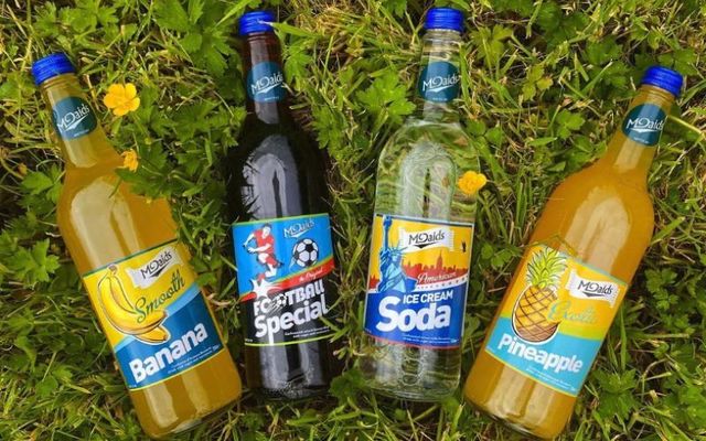 McDaid\'s Smooth Banana, Football Special, American Ice Cream Soda, and Exotic Pineapple.
