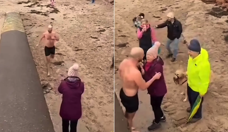 Watch: Irish lad "swims" from Australia to Kerry for emotional family reunion