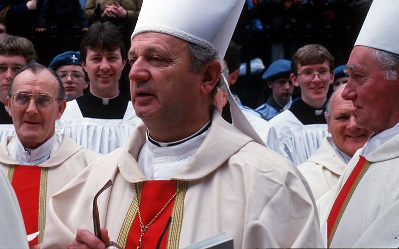 Death notice of disgraced Bishop Casey taken down as remains controversy rumbles on
