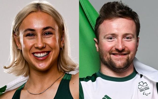 Orla Comerford Colin Judge Team Ireland Paralympic flagbearers