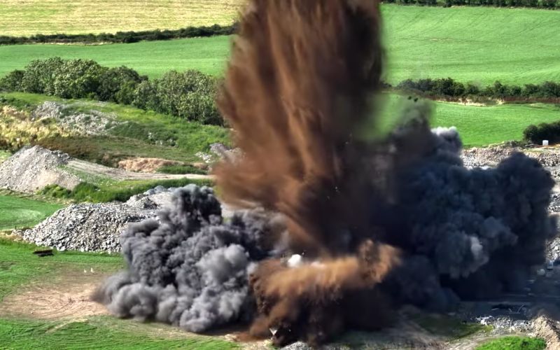 WATCH: PSNI releases footage of controlled WWII bomb explosion in Co Down