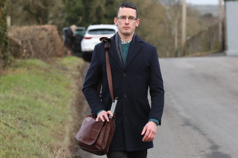 Enoch Burke returns to Co Westmeath school he was dismissed from, again