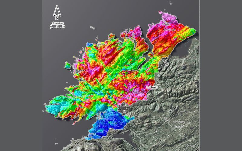 New Donegal colorful geophysical maps released are incredible