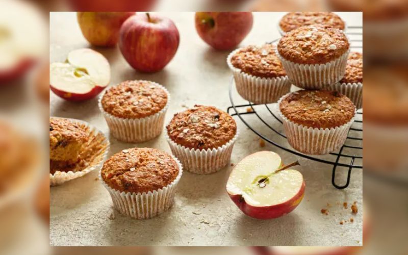 A perfect healthy Irish apple and oat muffin recipe