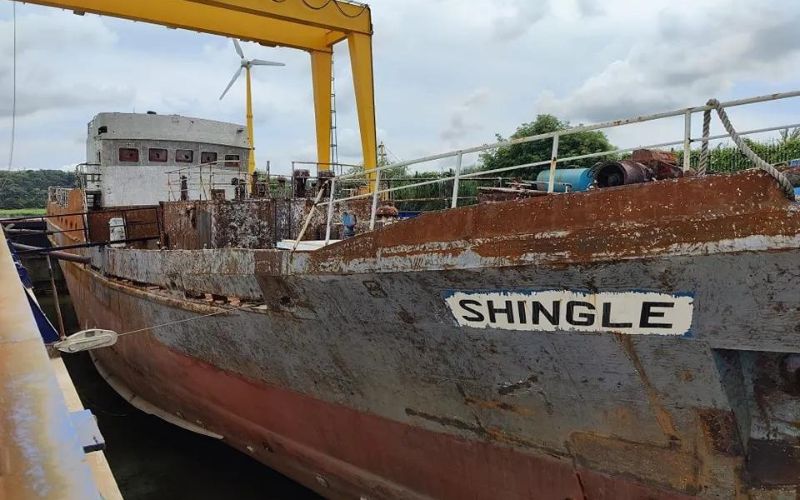 MV Shingle Ireland’s first artificial reef at Killala B ay