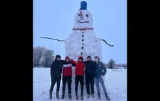 "Good oul snow" - Limerick lads go viral after building 23-foot snowman named Big Bill