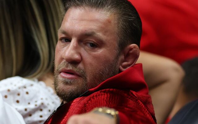 June 9, 2023: Conor McGregor at the Miami Heat - Denver Nuggets game at the Kesaya Center in Miami, Florida.