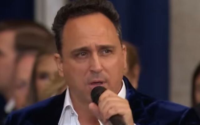 January 20, 2025: Christopher Dean Macchio performs \"O, America\" and the inauguration of US President Donald Trump.