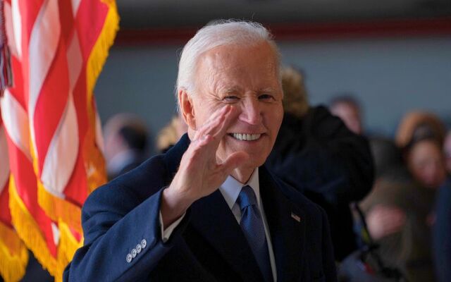 January 20, 2025: Former President Joe Biden gives his final remarks to guests at his sendoff ceremony at Joint Base Andrews in Maryland.