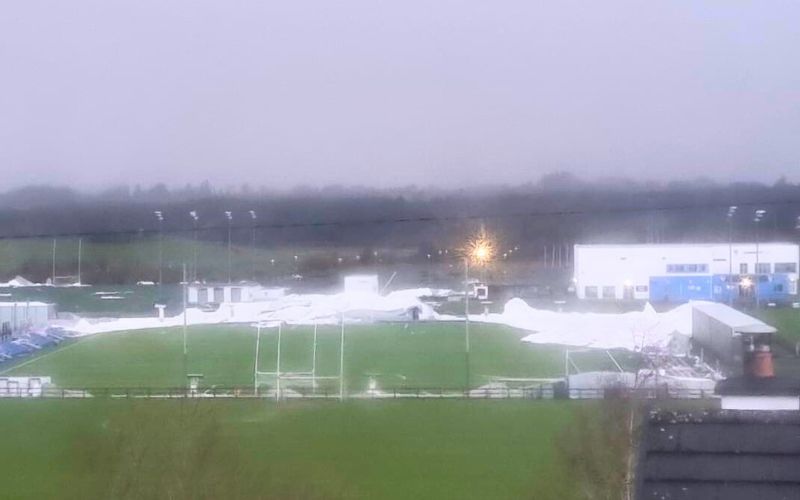 Connacht GAA Air Dome in Co Mayo flattened by Storm Éowyn
