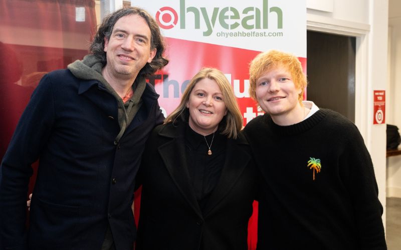 WATCH: Northern Ireland music charities get surprise visit - and support - from Ed Sheeran