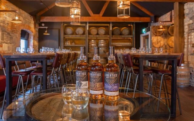 The tasting room at the Dublin Liberties Distillery.