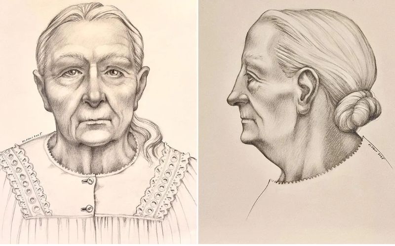 Facial reconstruction identifying skeletal remains found in East Cork released by police