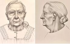 Facial reconstruction identifying skeletal remains found in East Cork released by police
