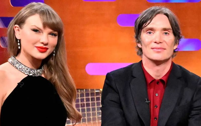 WATCH: Cillian Murphy goes coy speaking about his music career to Taylor Swift