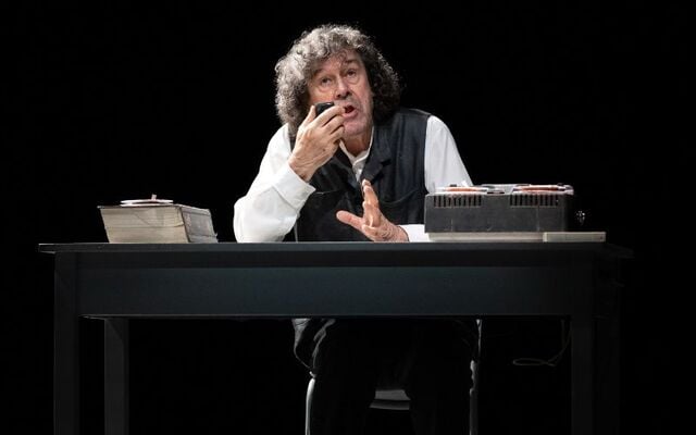 Stephen Rea in \"Krapp\'s Last Tape.\"