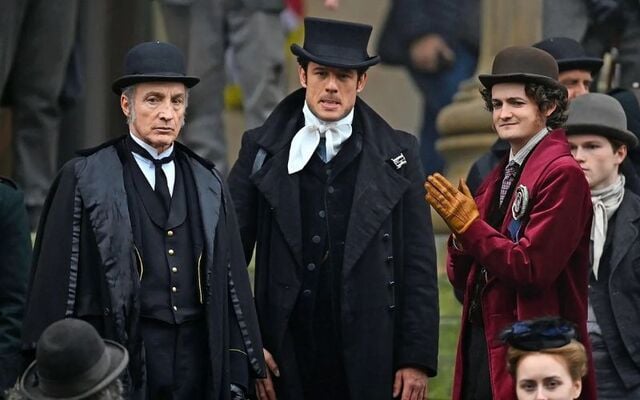 Michael McElhatton, James Norton and Jack Gleeson in \"House of Guinness\".