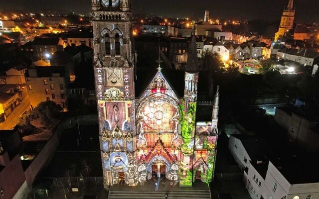 Lú Festival of Light: St. Peter\'s Church, in Drogheda, County Louth.