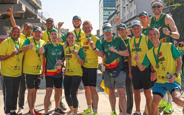 GOAL USA 2024 Great Ethiopian Run Team in Addis Ababa.