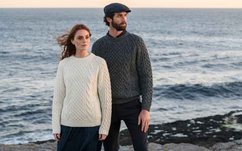 Isles of Aran sweaters bring island stories to your holiday wardrobe