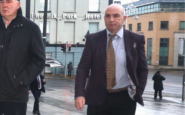 DJ Carey, on his way into court in Dublin.