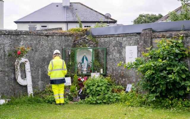 June 16, 2025: Pre-excavation works at the site of the former Mother and Baby institution in Tuam, Co Galway, begin.