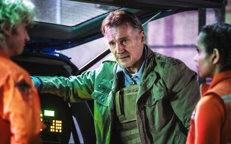 WATCH: Liam Neeson joins "Stranger Things" star for "the wildest night shift ever"
