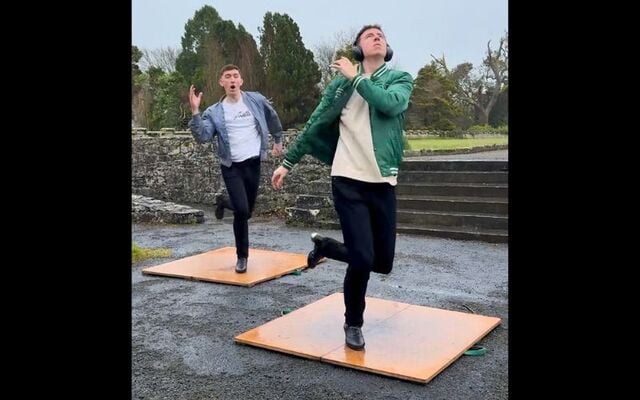 The Gardiner Brothers Irish dancing in one of their most viewed TikToks ever.