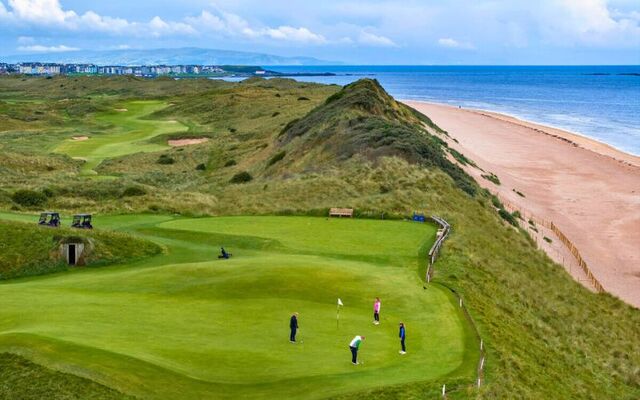 The fifth hole at Royal Portrush in Co Antrim, Northern Ireland.