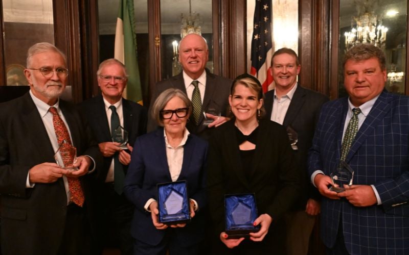Former Congressman Joe Crowley receives the Lifetime Achievement Award at the 2025 IrishCentral Legal Elite Awards while seven leaders from law and public service are celebrated.