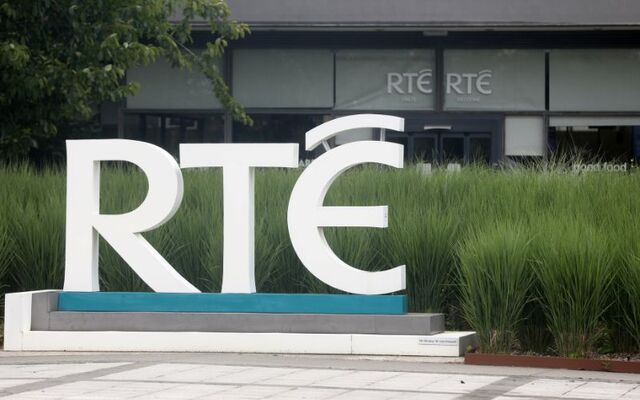 RTÉ logos at the station in Donnybrook, Dublin 4 in 2023.