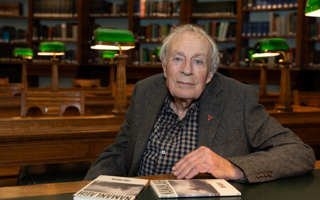 Tom Paulin, the winner of the 2025 PEN Heaney Prize.