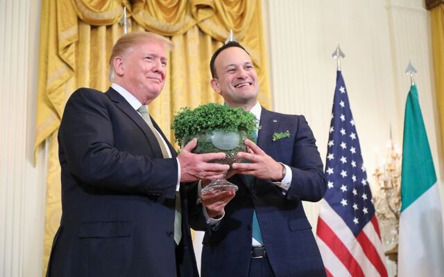 March 14, 2018: US President Donald Trump and Taoiseach Leo Varadkar at The White House.