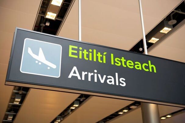 Arrivals at Dublin Airport.