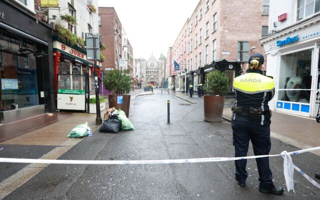February 15, 2025: Garda at the scene in Dublin where Quham Babatunde was fatally assaulted.