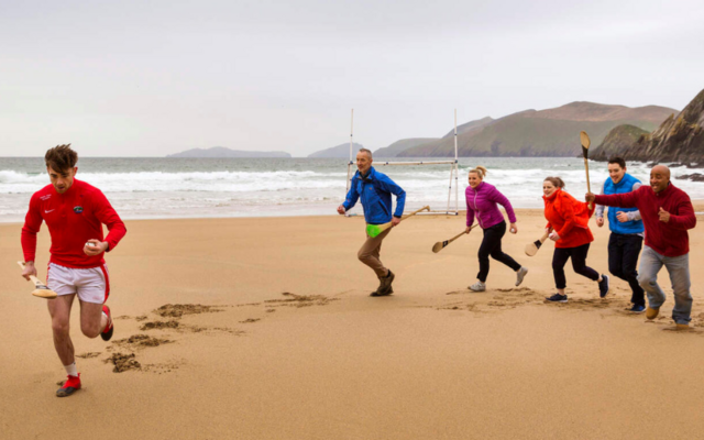 Hurling on the beach in Dingle, Co Kerry