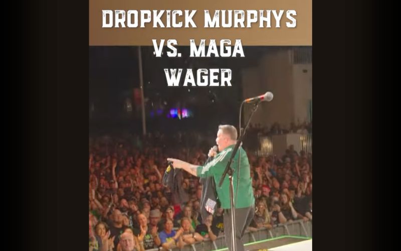 WATCH: Dropkick Murphys frontman wins 'friendly wager' with MAGA concertgoer
