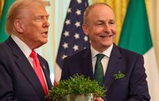 WATCH: Taoiseach gifts Trump traditional bowl of shamrock in White House