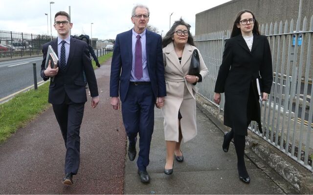 Isaac Burke, Sean Burke, Martina Burke, and Ammi Burke in March 2023.