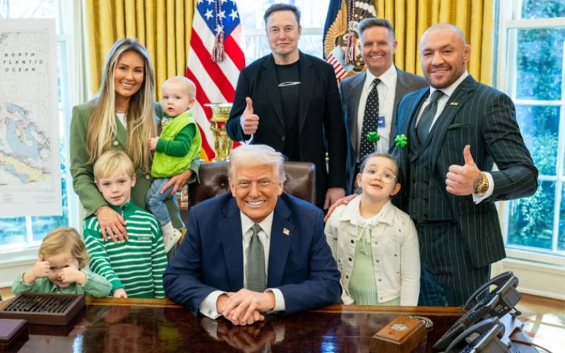 "He does not speak for us" - Widespread outrage as McGregor welcomed to the White House