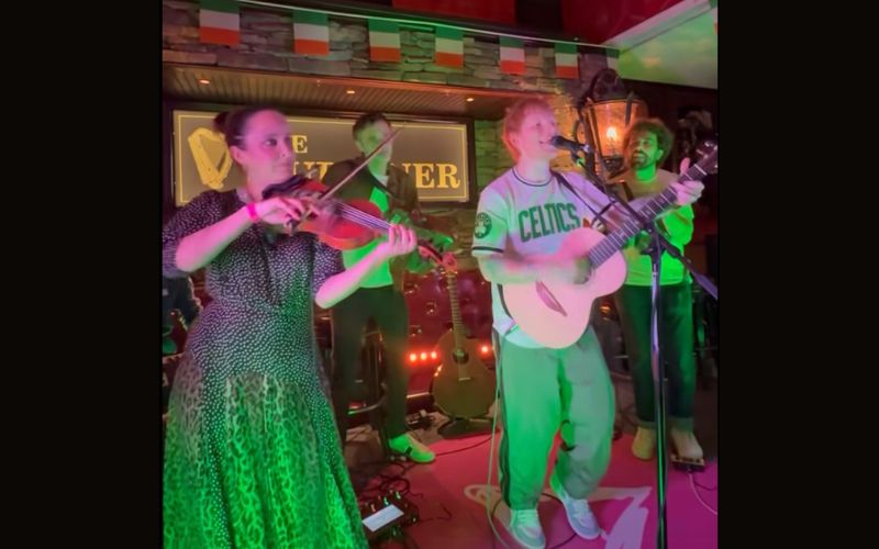 WATCH: Irish pub in Boston hosts Ed Sheeran for surprise St. Patrick's Day gig