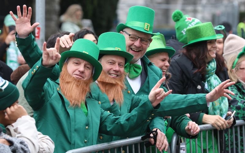 Spending over St. Patrick's weekend was 17% up on last year