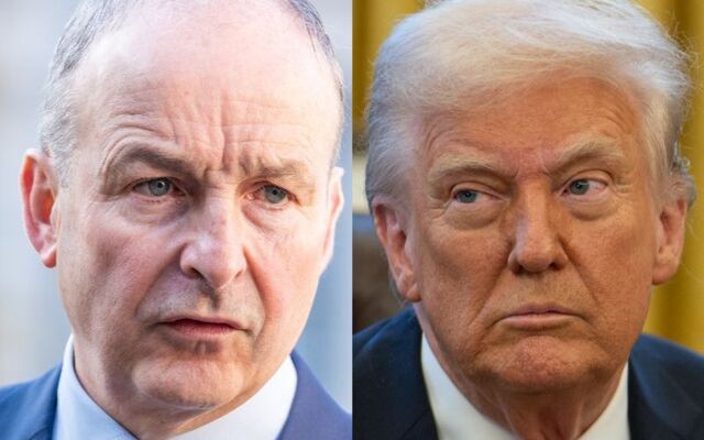 Ireland\'s Taoiseach Micheál Martin and US President Donald Trump.