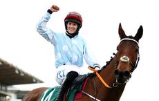 Irish jockey Rachael Blackmore in ambulance after her horse Willy De Houelle suffers fatal fall
