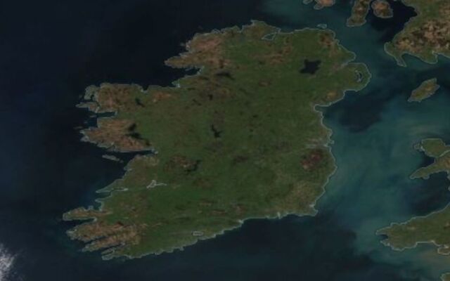 A rare, cloud-free satellite image of Ireland, captured on April 2, 2025. We acknowledge the use of imagery from the NASA Worldview application (https://worldview.earthdata.nasa.gov), part of the NASA Earth Science Data and Information System (ESDIS).